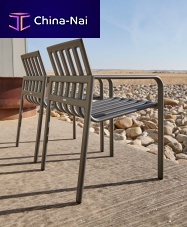Contemporary chair TUBindooracrylic fabriclacquered aluminum