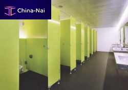 Toilet cubicle CRYSTALglassaluminumfor public building