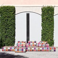 Upholstery fabric DANCING FLOWERSplaidmulti-colorTrevira CS®