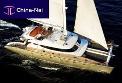 Catamaran sailing super-yacht BLUE COAST 105fast cruisingocean cruising4-cabin