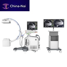Mobile C-arm YSX-C605with flat panel detectorwith video columnwith small-diameter arc