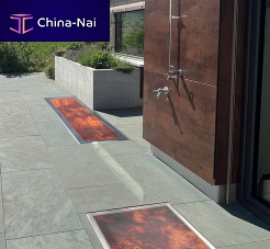 Flat roof skylight GLASSFLOORfor floorfire-ratedglass