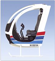 Aircraft simulation cabin PHShelicoptertrainingcockpit