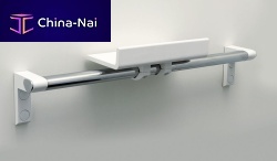 Wall-mounted shelf 7515250contemporaryaluminumfor healthcare facility