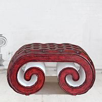 Chesterfield ottoman IONIC-OUTleathercustomcustomizable