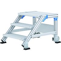 Stationary step ladder 408555 Seriesaluminum3-step