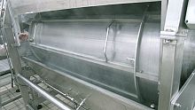 Drum industrial cooker pastaricefor vegetables