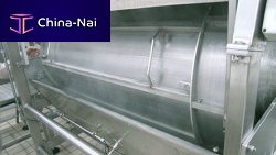Drum industrial cooker pastaricefor vegetables