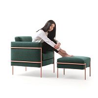 Contemporary armchair ICONfabricmetalparticle board