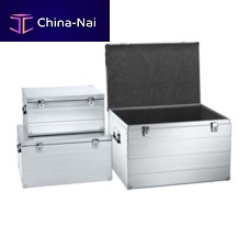 Aluminum crate storagefor the pharmaceutical industrywith lid