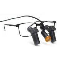 Glasses-type binocular loupe ENM450+MB JD2100with headlamp