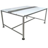 Working table with 2 trays HDPE