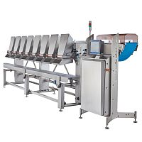 Poultry grader Flexwith conveyormetering