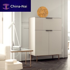 Sideboard with long legs BREMAcontemporarylacquered woodwith shelf