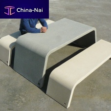 Contemporary table Mimeticconcreteconcrete baserectangular