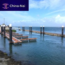 Steel pile guide for docks