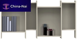 Modular bookcase COMOwall-mountedcontemporarywooden