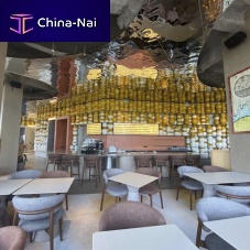 Decorative profiled sheet Hiltonstainless steelfor interior