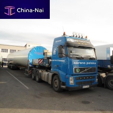 Flatbed trailer more than 6 axlestowedfor industrial materials
