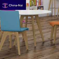 Contemporary dining table JIGoakwalnutsquare