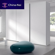 Contemporary wardrobe ECCO lacquered woodsliding door