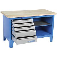 Wooden workbench 946A seriesgarage5-drawer