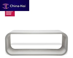 Contemporary bench OPUS PRIMOconcretewithout backrestwithout armrests