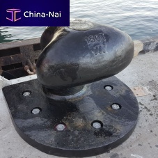 Terminal mooring bollard Tee for marinas