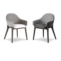 Contemporary chair LIVindoorfabricleather