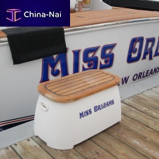 Fiberglass storage box for docks