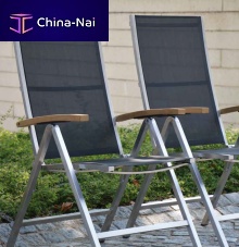 Contemporary chair LUXoutdoorBatyline®walnut