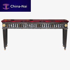 Napoleon III style sideboard table EUGNIEbeechmarblebeech base