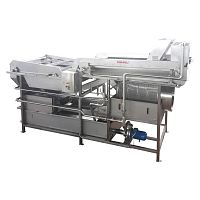 Flotation food washing machine TFW01corngreen peabelt