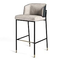 Contemporary bar chair V242indoorleathermetal