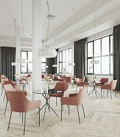 Contemporary table CHIC glassmetalceramic