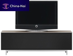 Contemporary TV cabinet VOLANIwoodenglasssteel