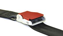 Aircraft cabin seat belt for passengers1 attachment point