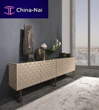Contemporary sideboard CR63 SQUARE exotic wood