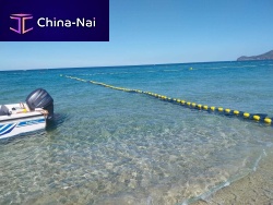 Pollution control boom ZEUSsafetyjellyfish-controlseaweed control