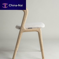 Contemporary chair Ottoindoorfabricoak base