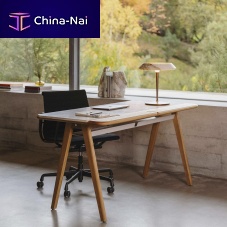 Free-standing desk DRAFT KUNIS BRESCIAcontemporarysolid woodmarble