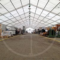 Metal frame tensile structure roofwith PVC membranefor sports fields