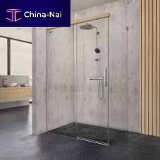 Glass shower enclosure VIVAaluminumwith sliding doorcorner