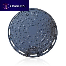 Cast iron manhole cover B125roundwith built-in lid