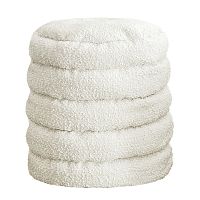 Contemporary pouf Igloofabricroundrecyclable