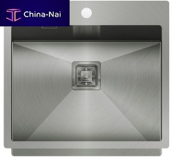 Single-bowl kitchen sink AIRA AIR 100N/Mwithout drainboardstainless steelovermount