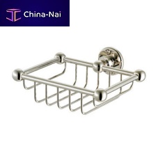 Wall-mounted soap dish BASKETbrasschromenickel