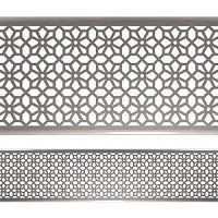Drainage channel with grating BLOSSOMstainless steel gratefor public spacesflat