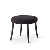 Traditional stool KOBBEleatherfabricbeech base