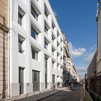 Panel cladding Glacier WhiteCorian®Solid Surfacesustainable